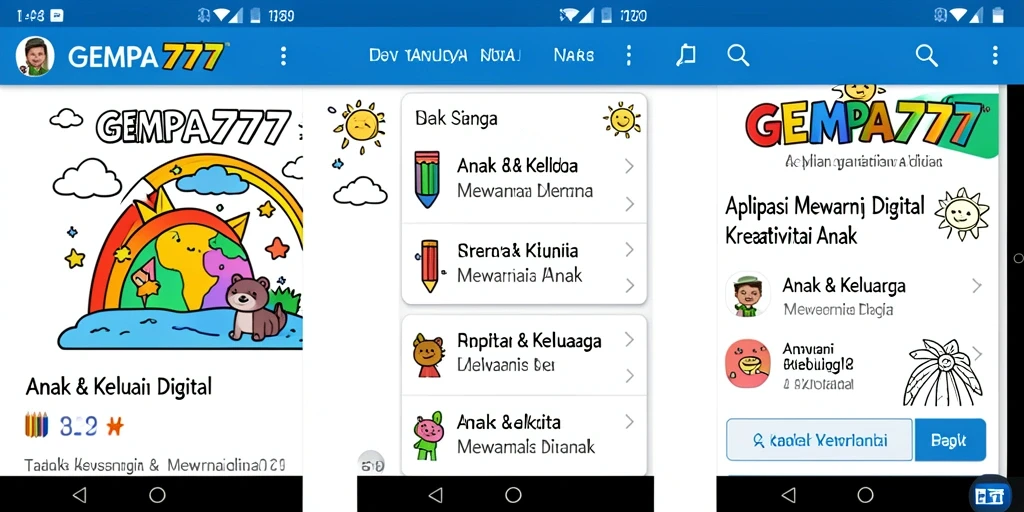 Screenshot dari antarmuka <strong>GEMPA777</strong> yang menampilkan gambar mewarnai yang cerah.