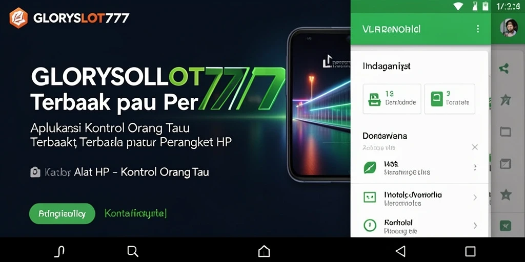 Tampilan antarmuka GLORYSLOT777 yang ramah pengguna untuk kontrol orang tua.