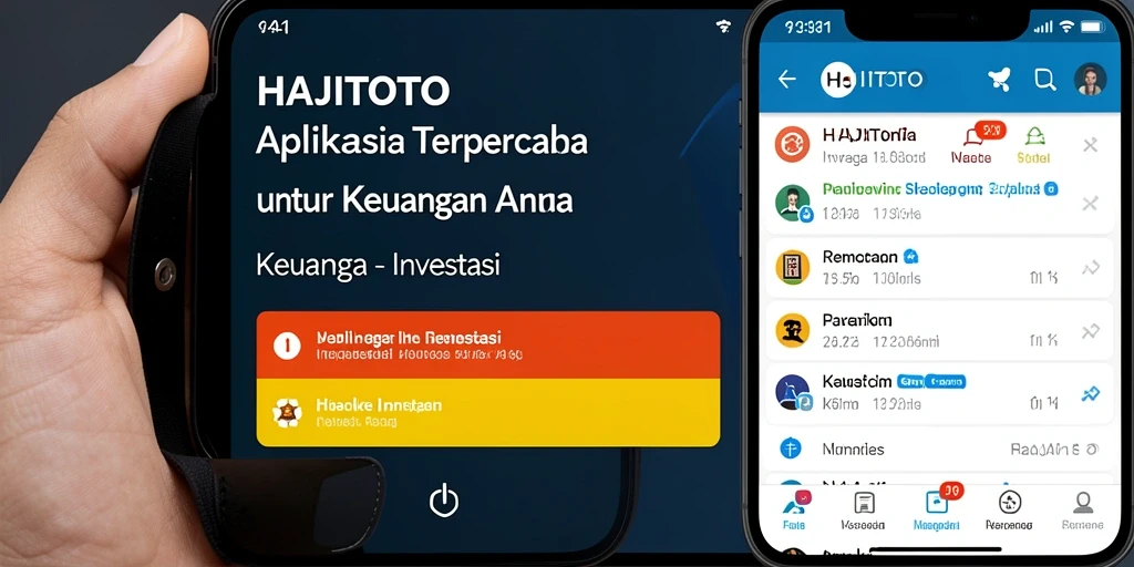Tampilan antarmuka aplikasi HAJITOTO yang ramah pengguna untuk investasi.