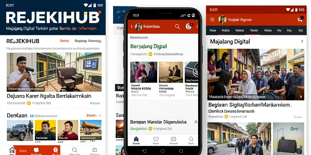 Antarmuka REJEKIHUB yang modern dan informatif.