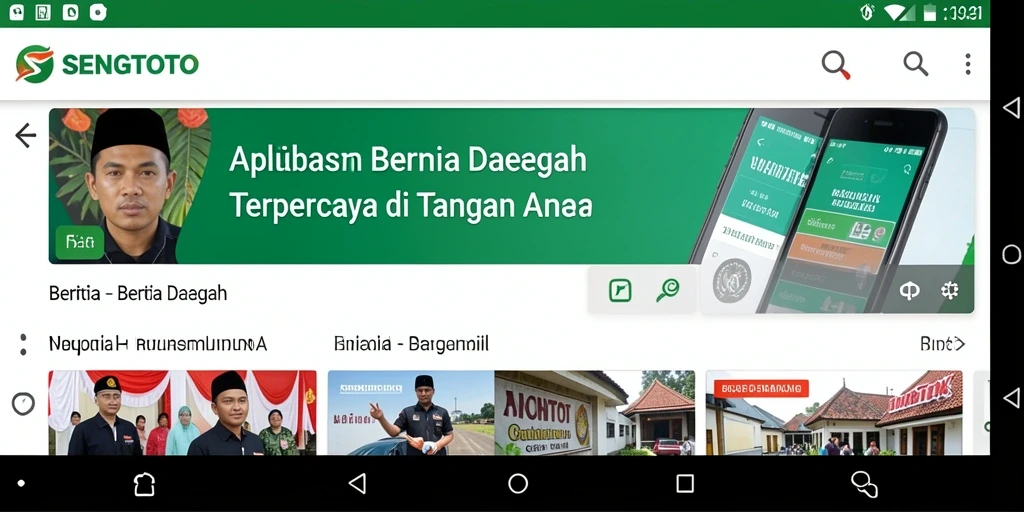 Antarmuka SENGTOTO menampilkan berita daerah terkini dan terpercaya.